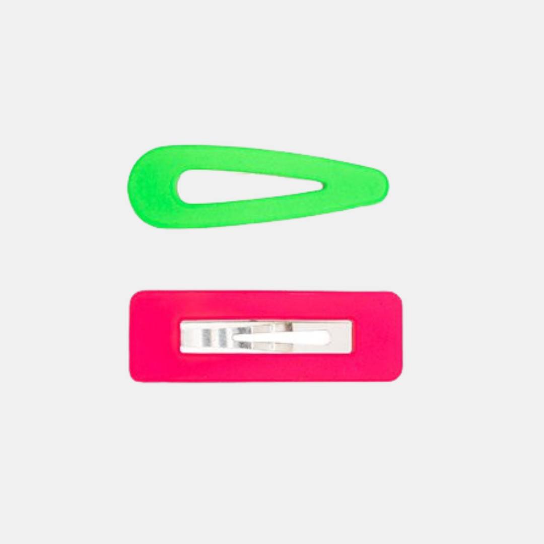 Antler NZ | Fluro Clip Set- Green & Pink | Shut the Front Door