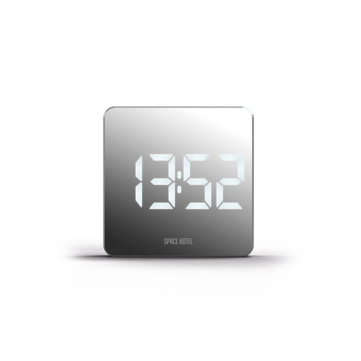 Space Hotel | Orbatron Alarm Clock White - White LED | Shut the Front Door