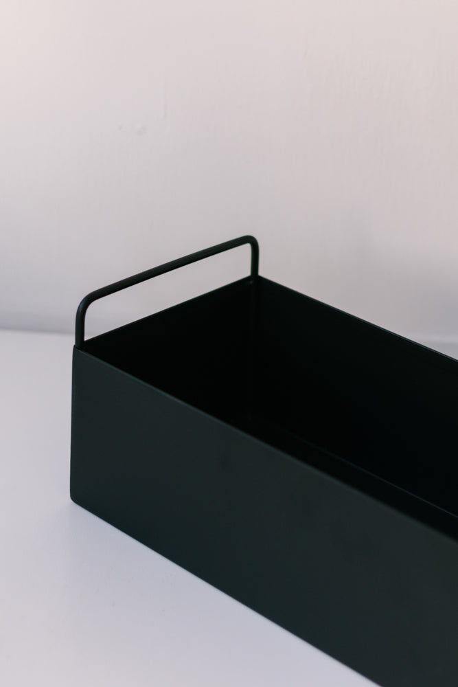 Garcia | Metal Planter Box - Black | Shut the Front Door