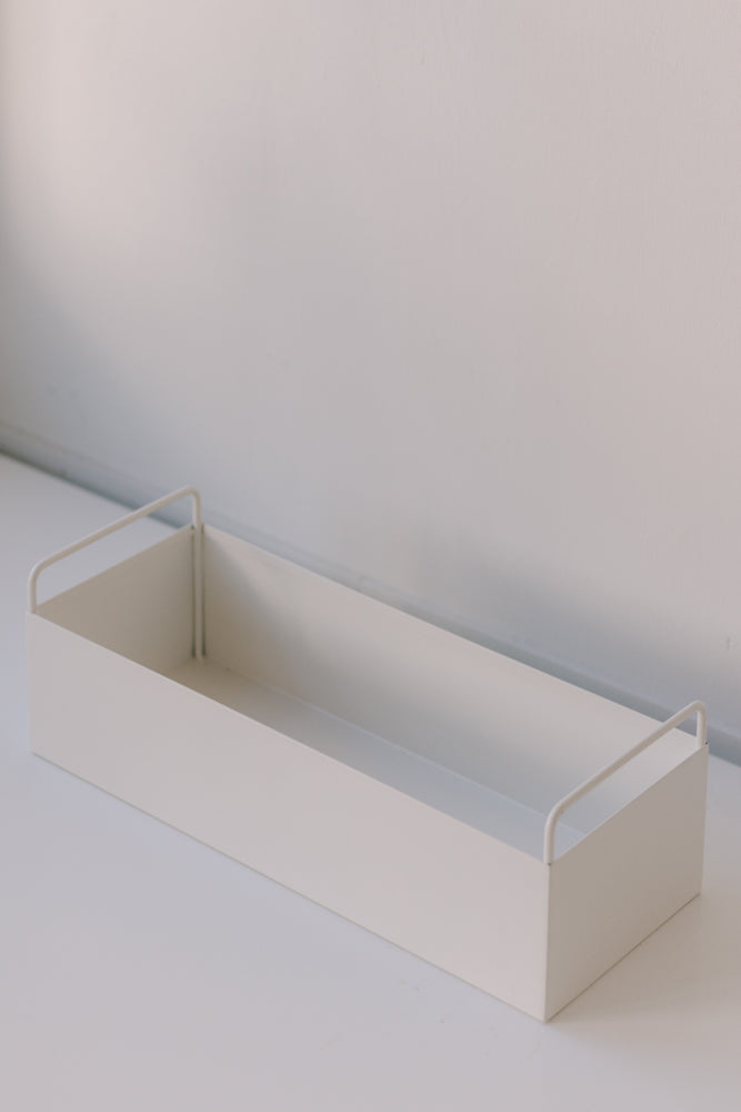 Garcia | Metal Planter Box  - White | Shut the Front Door