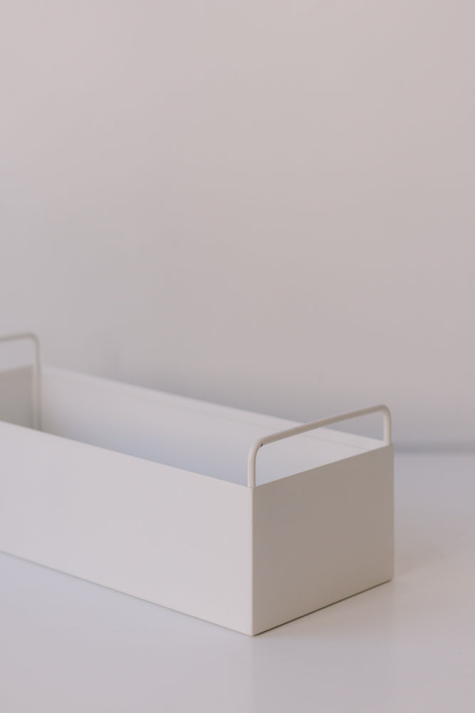 Garcia | Metal Planter Box  - White | Shut the Front Door