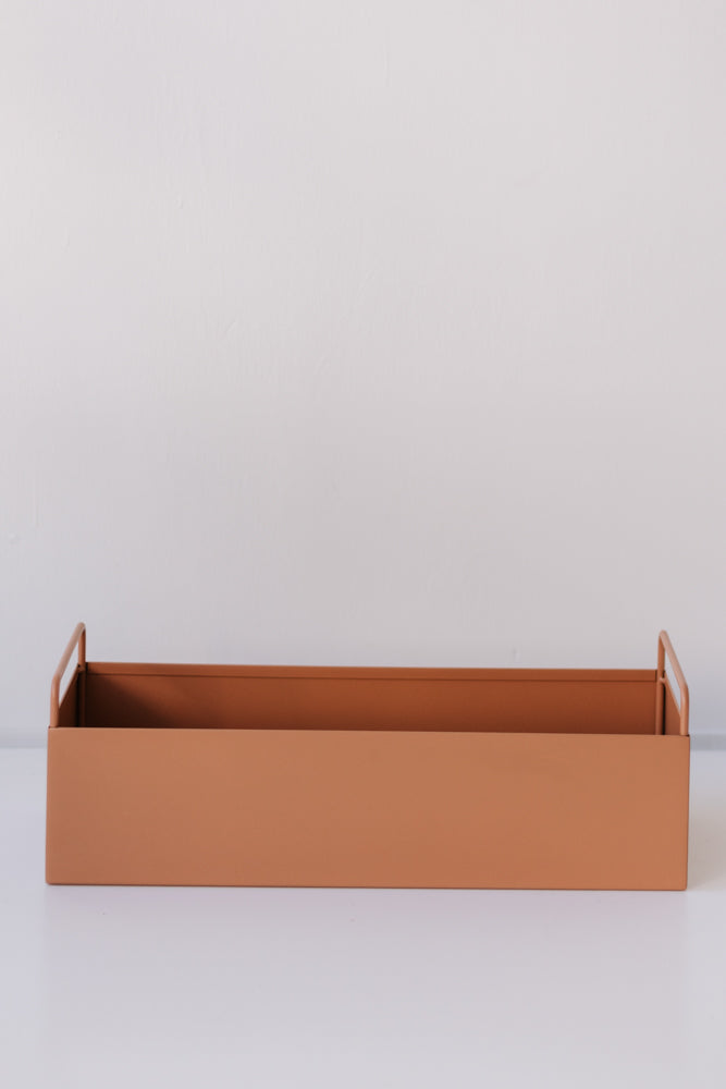 Garcia | Metal Planter Box - Terracotta | Shut the Front Door