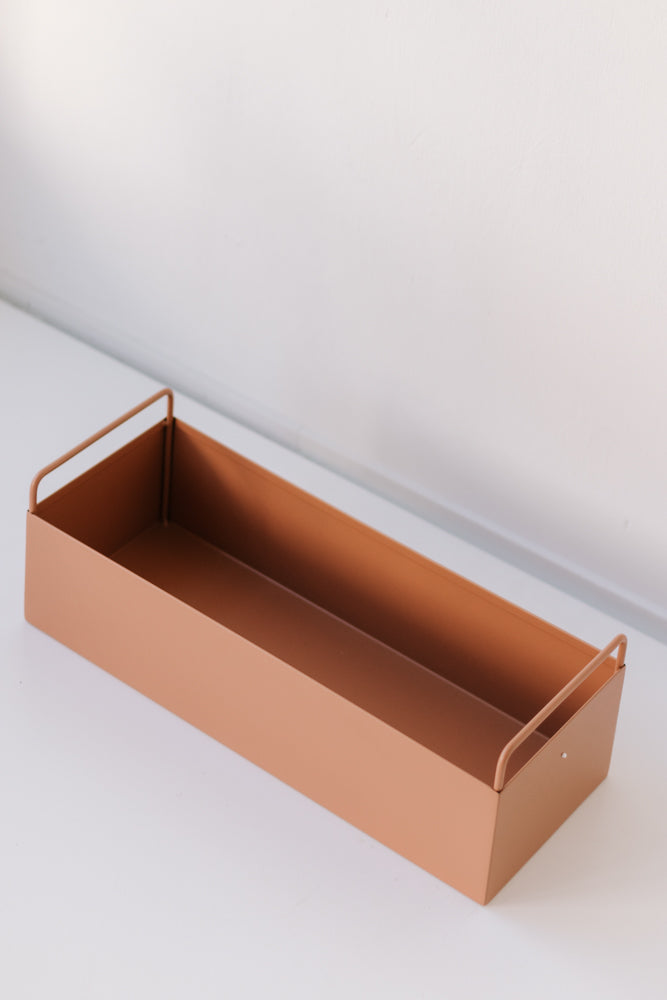 Garcia | Metal Planter Box - Terracotta | Shut the Front Door