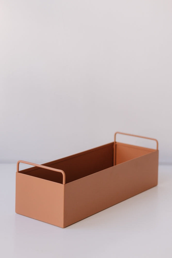 Garcia | Metal Planter Box - Terracotta | Shut the Front Door