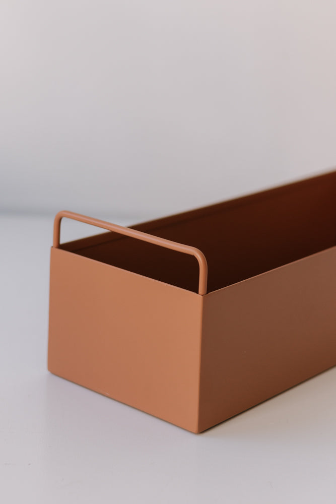 Garcia | Metal Planter Box - Terracotta | Shut the Front Door