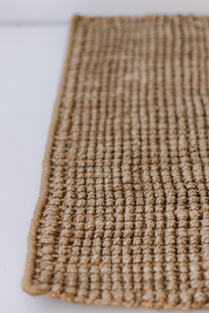 Garcia | Jute Rug Bubble 80x120cm -Natural Brown | Shut the Front Door