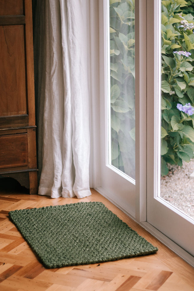Garcia | Jute Rug - Panama Green | Shut the Front Door
