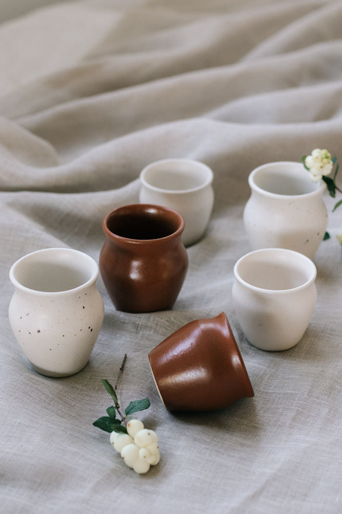 Garcia | Handmade Ceramic Kullar Cup Small - Pecan | Shut the Front Door