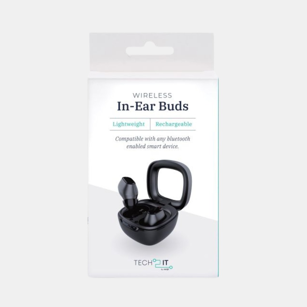 IS Gifts | Wireless In-Ear Buds - Black | Shut the Front Door