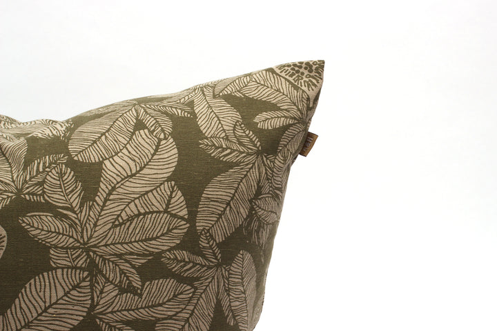 Raine & Humble | Fig Tree Cushion 45x45cm - Burnt Olive | Shut the Front Door