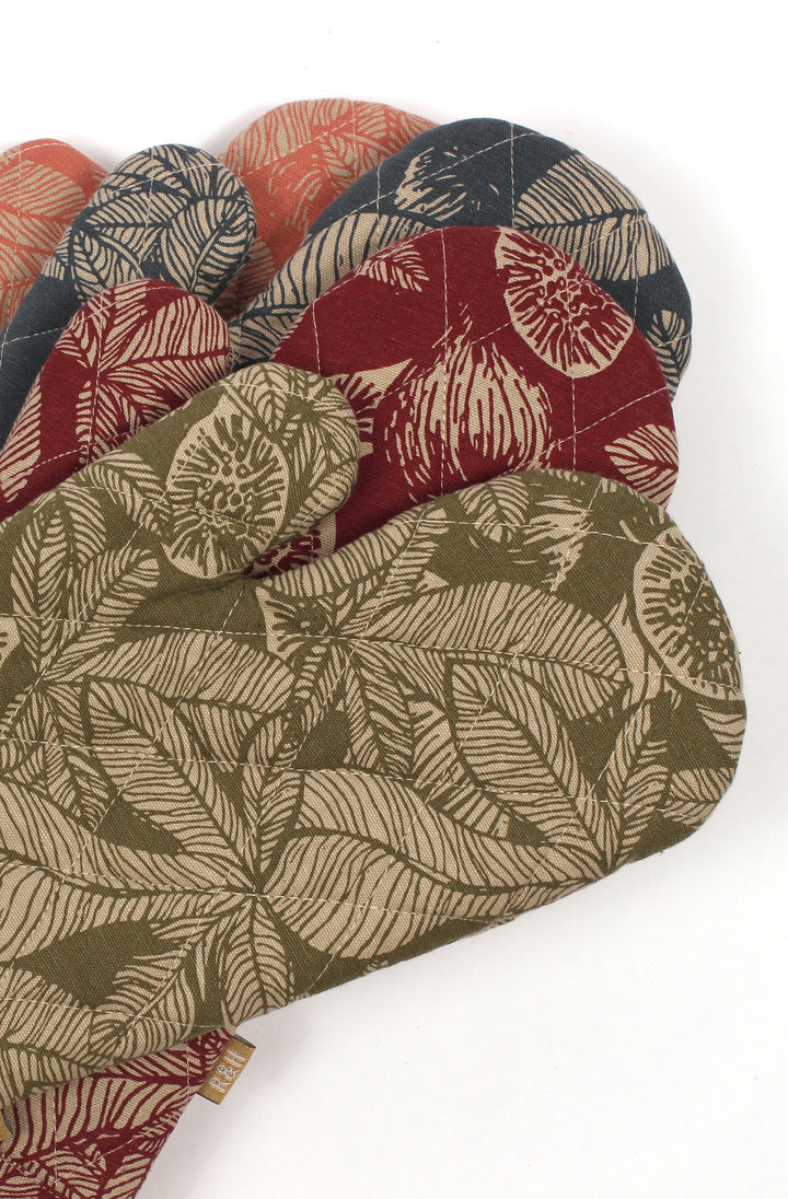 Raine & Humble | Fig Tree Oven Glove - Ruby | Shut the Front Door