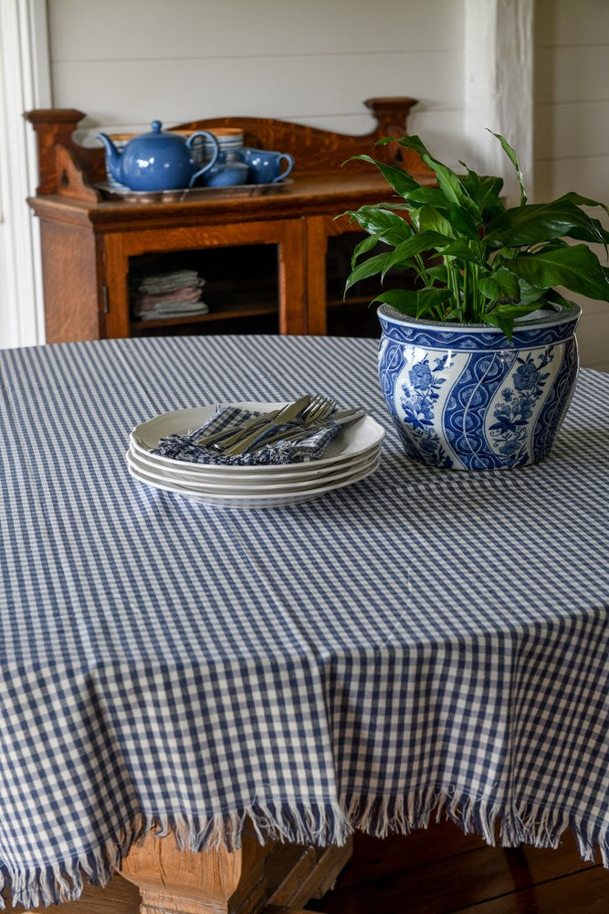 Raine & Humble | Gingham Tablecloth - Blueberry | Shut the Front Door