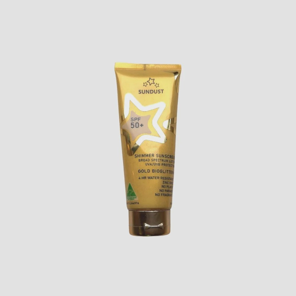 Tikitibu | Sunscreen Zinc SPF50+ - Gold Bio Shimmer | Shut the Front Door