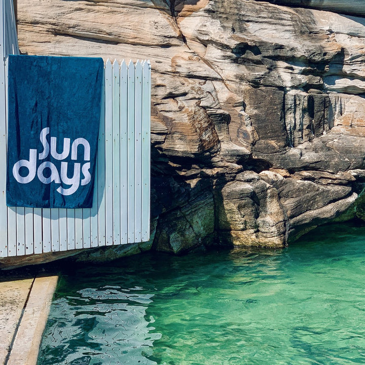 Sunnylife | Luxe Towel - NB Indigo | Shut the Front Door