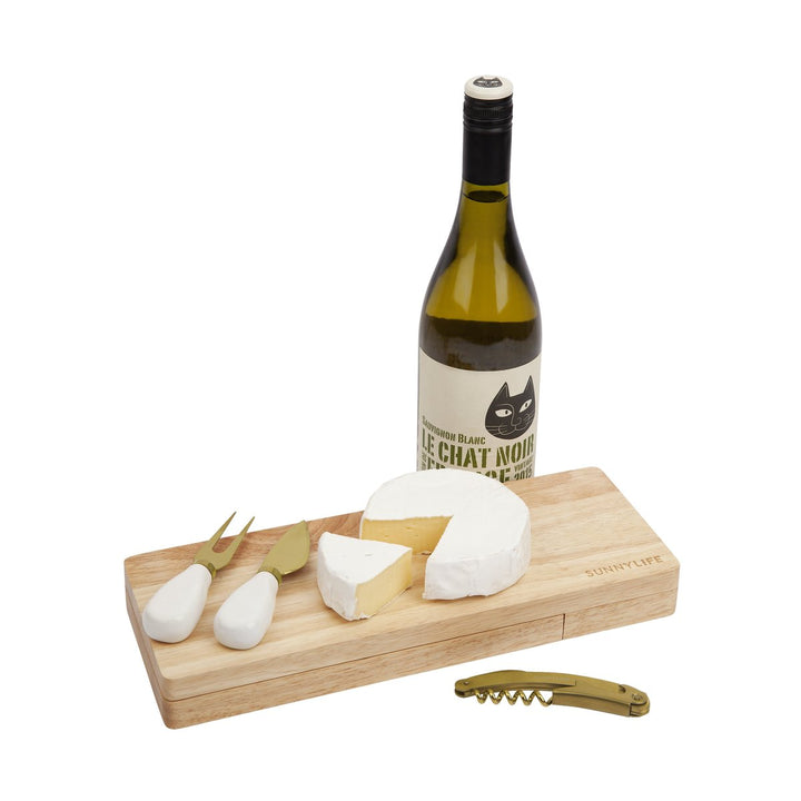 Sunnylife | Travel Cheese Set - Natural | Shut the Front Door