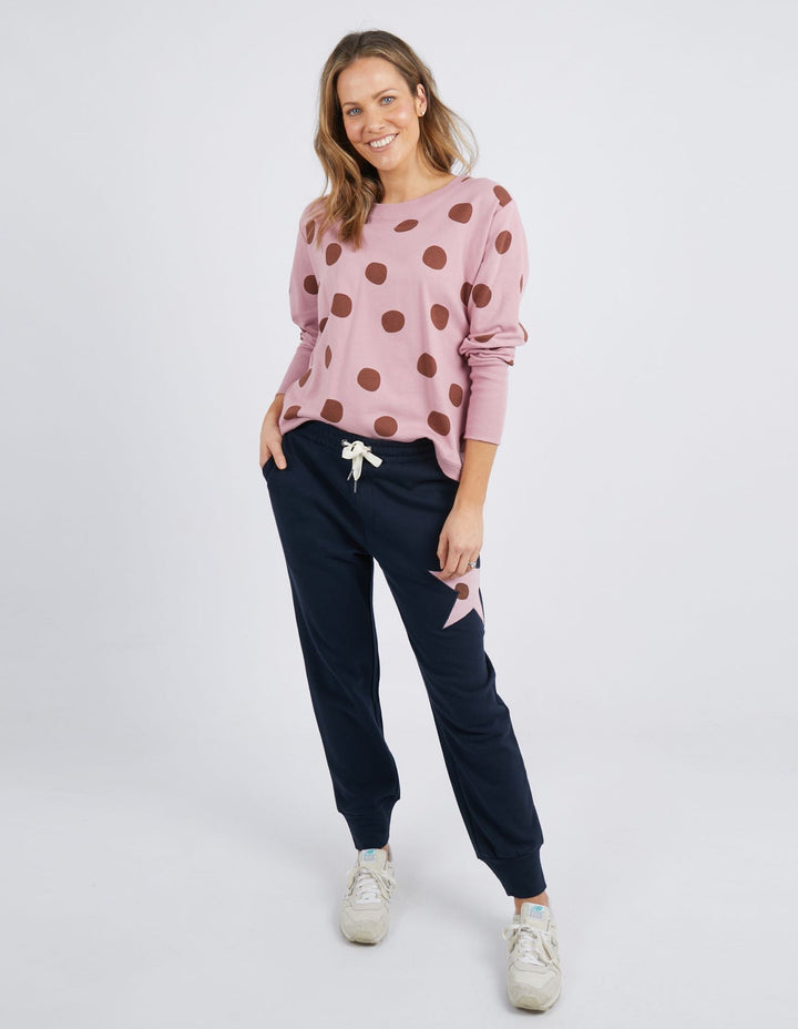 Elm Knitwear | Connect The Dots Crew - Dusty Pink | Shut the Front Door