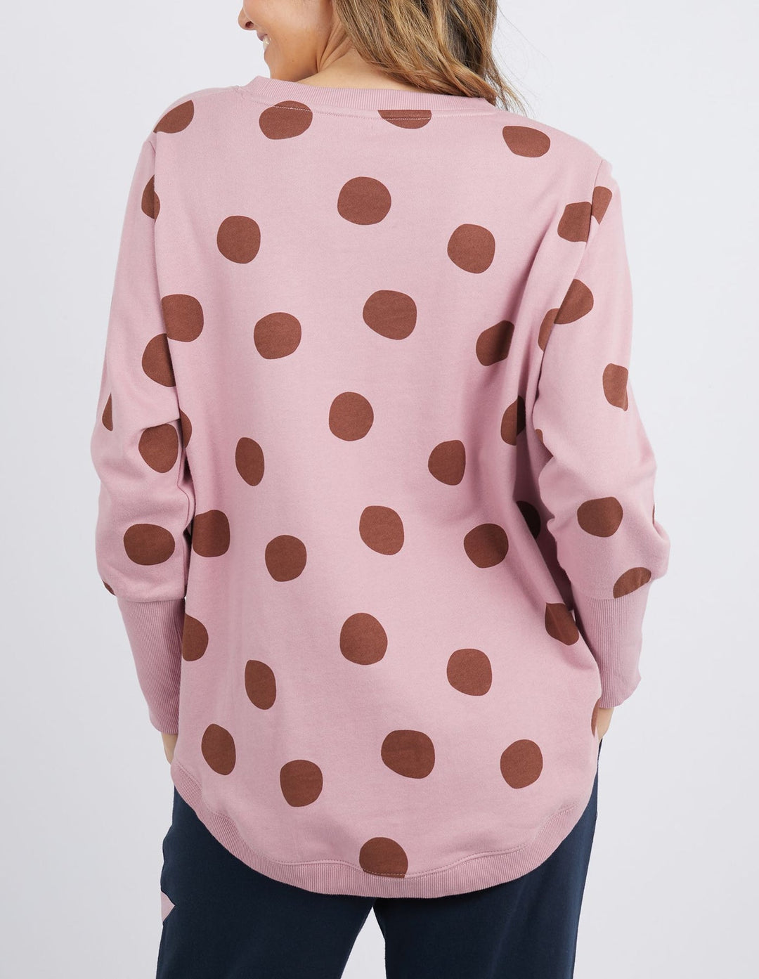 Elm Knitwear | Connect The Dots Crew - Dusty Pink | Shut the Front Door