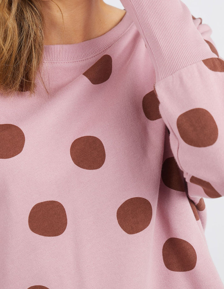 Elm Knitwear | Connect The Dots Crew - Dusty Pink | Shut the Front Door