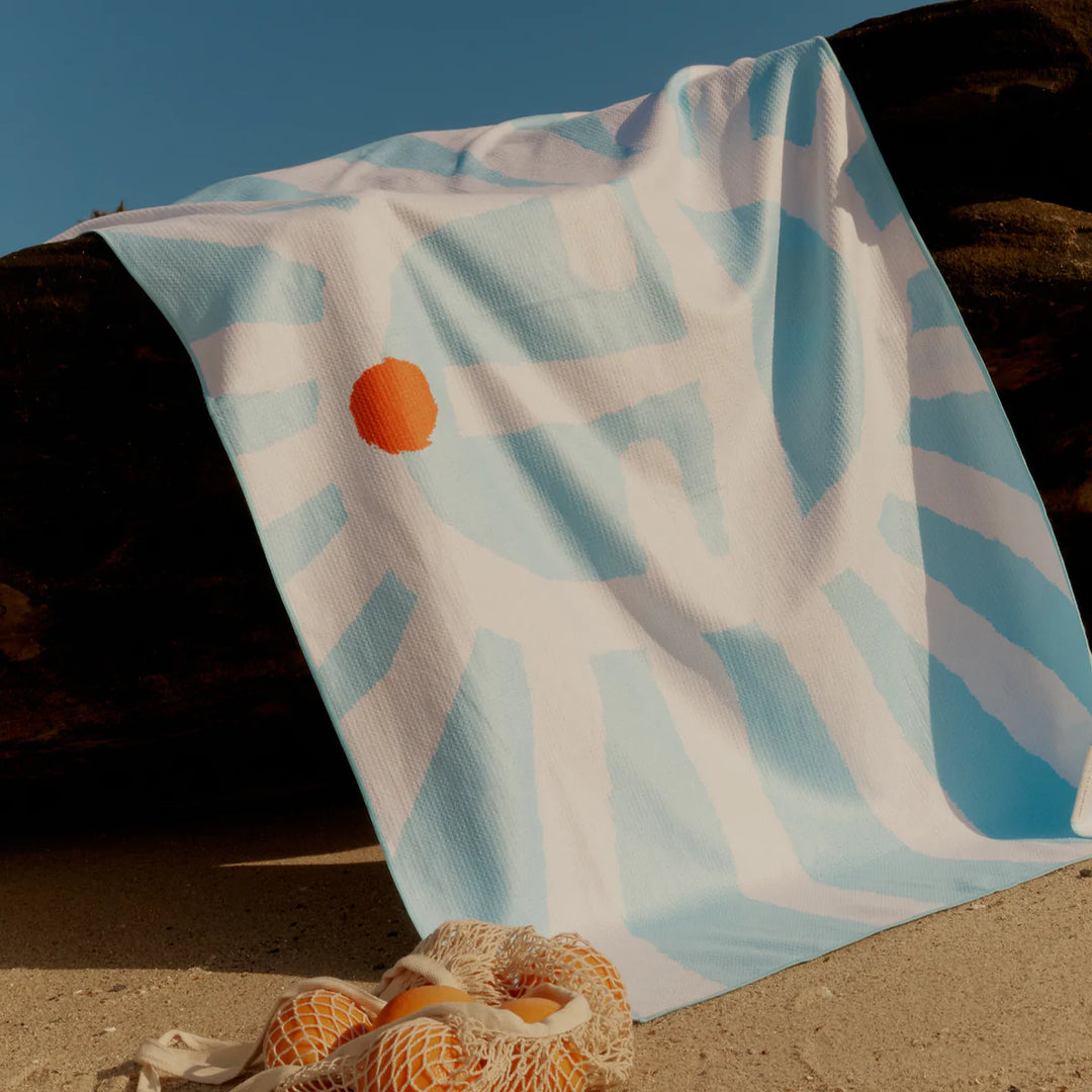 Sunnylife | Microfibre Towel - Sun Face | Shut the Front Door