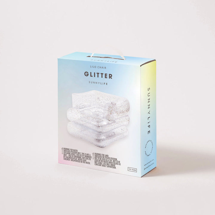 Sunnylife | Inflatable Lilo Chair - Glitter | Shut the Front Door