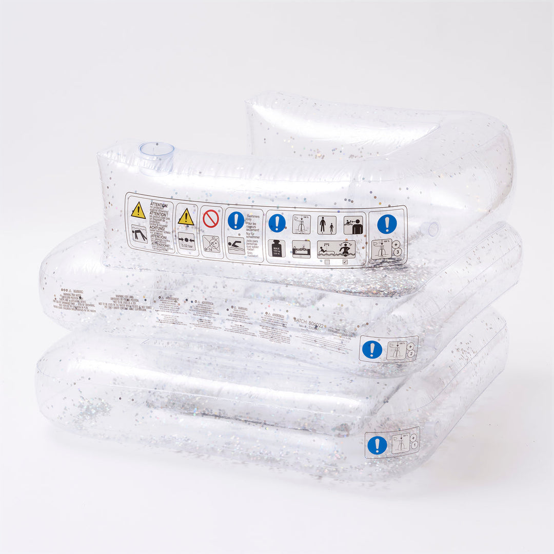 Sunnylife | Inflatable Lilo Chair - Glitter | Shut the Front Door