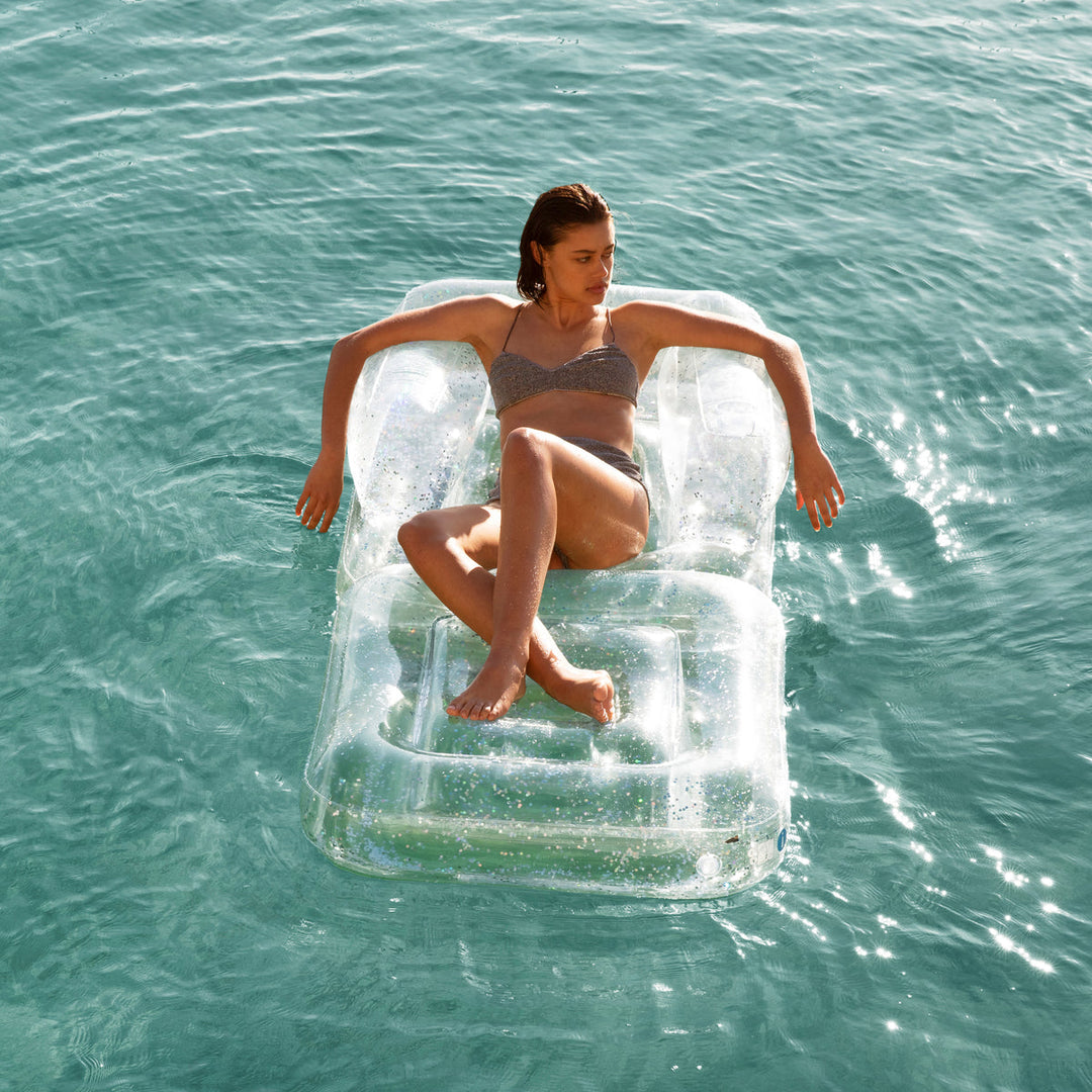 Sunnylife | Inflatable Lilo Chair - Glitter | Shut the Front Door