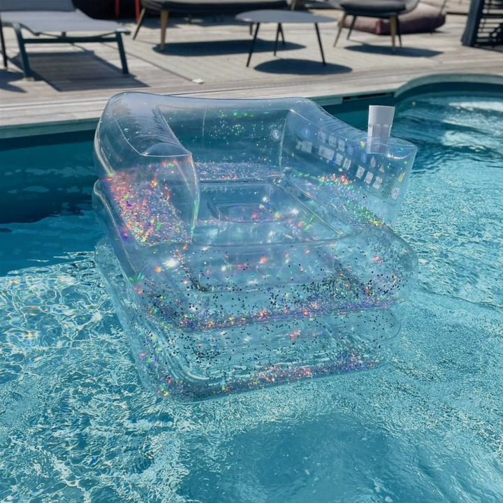 Sunnylife | Inflatable Lilo Chair - Glitter | Shut the Front Door