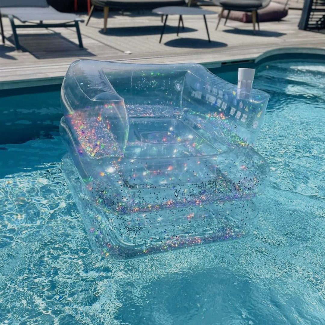Sunnylife | Inflatable Lilo Chair - Glitter | Shut the Front Door