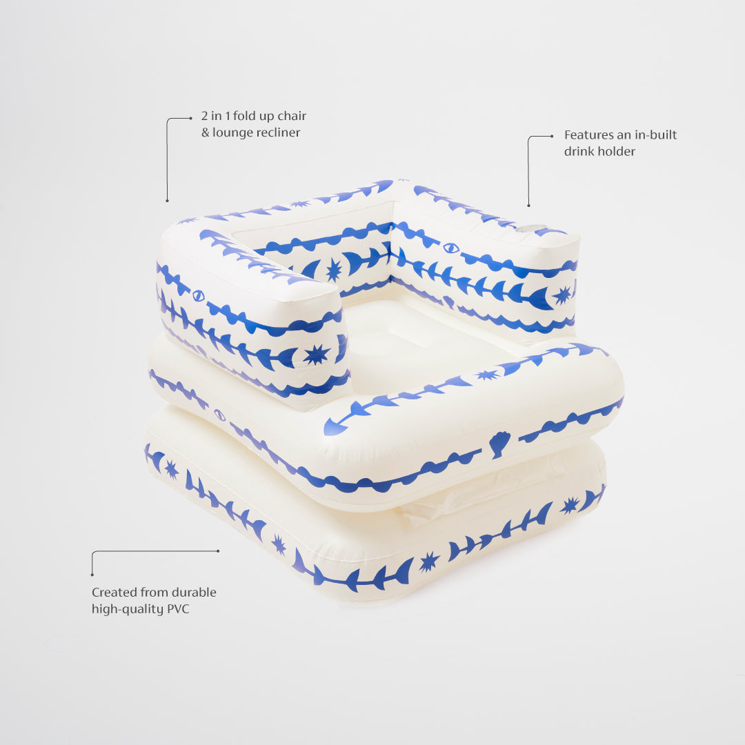 Sunnylife | Inflatable Lilo Chair - My Med | Shut the Front Door