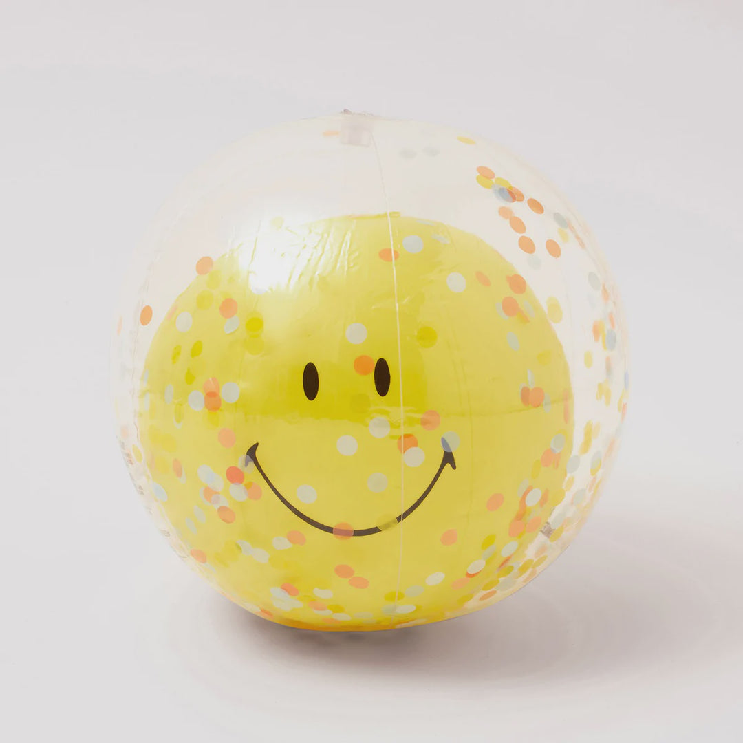 Sunnylife | Inflatable Beach Ball - Smiley | Shut the Front Door