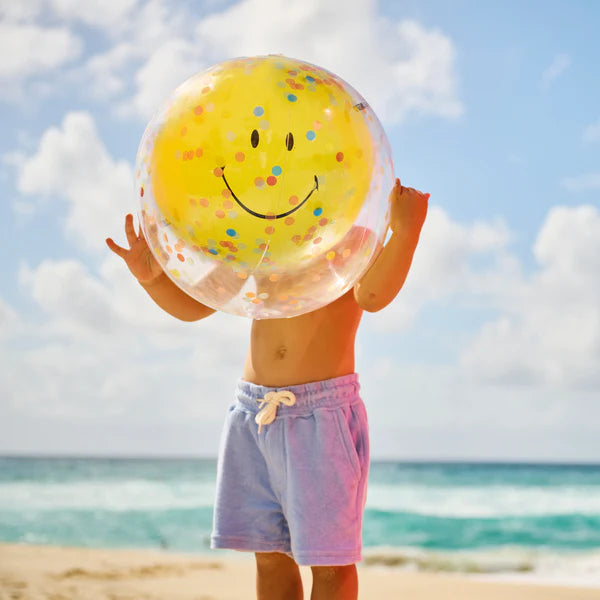 Sunnylife | Inflatable Beach Ball - Smiley | Shut the Front Door