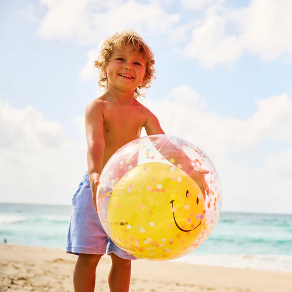 Sunnylife | Inflatable Beach Ball - Smiley | Shut the Front Door