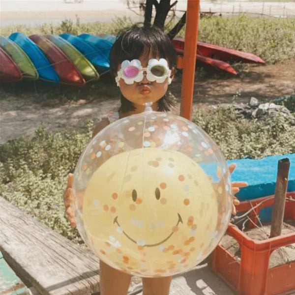 Sunnylife | Inflatable Beach Ball - Smiley | Shut the Front Door