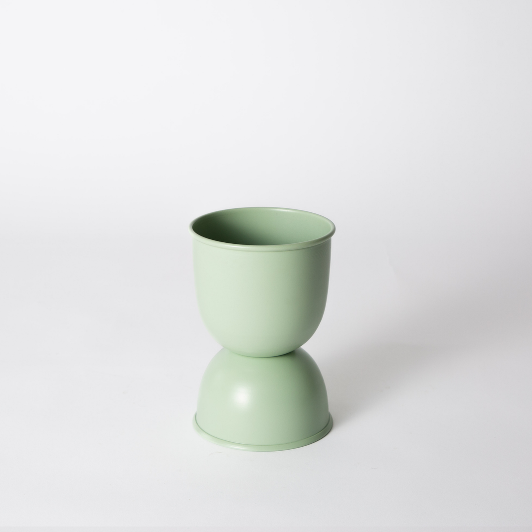 Garcia | Domes Metal Planter Small - Sage | Shut the Front Door