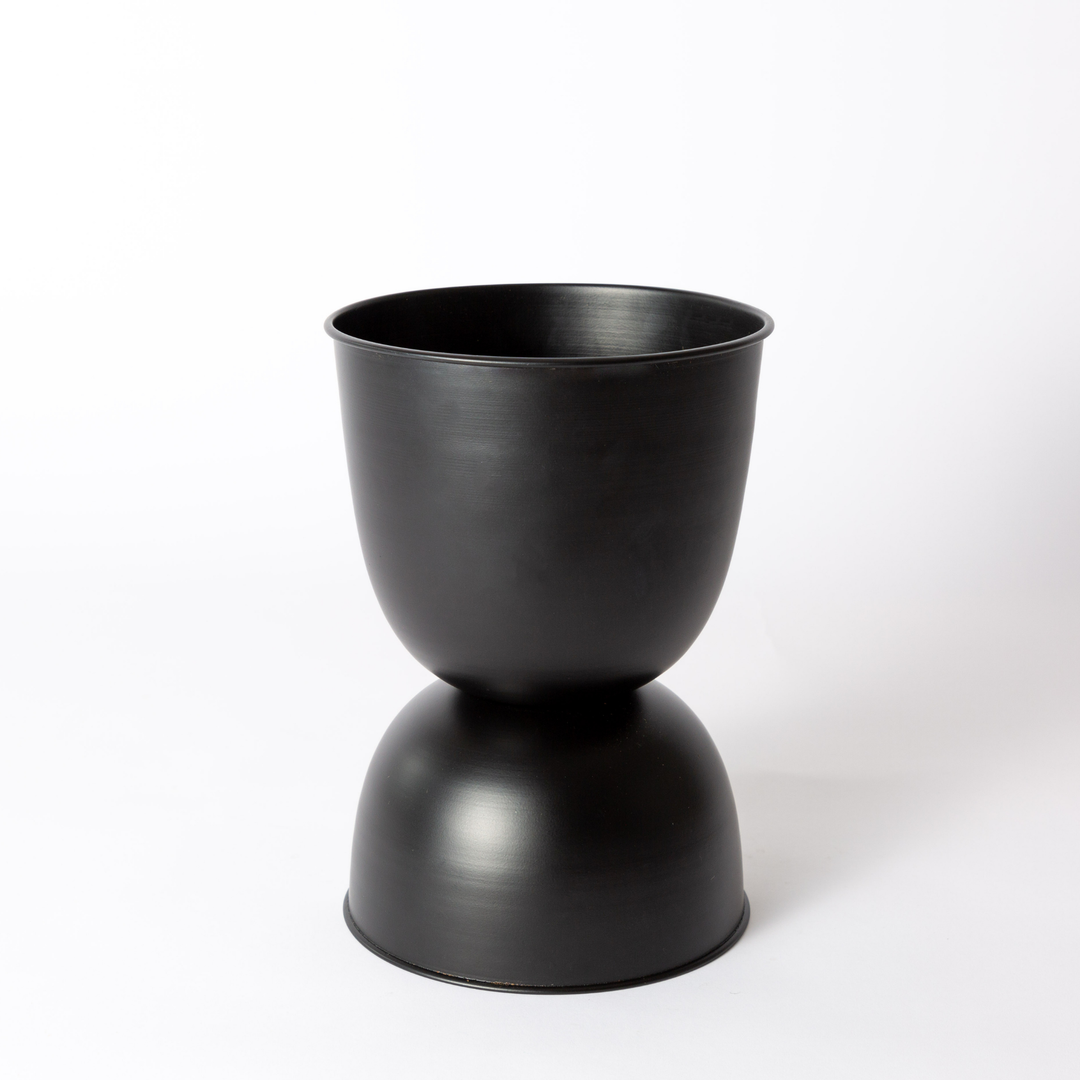 Garcia | Domes Metal Planter Large - Black | Shut the Front Door