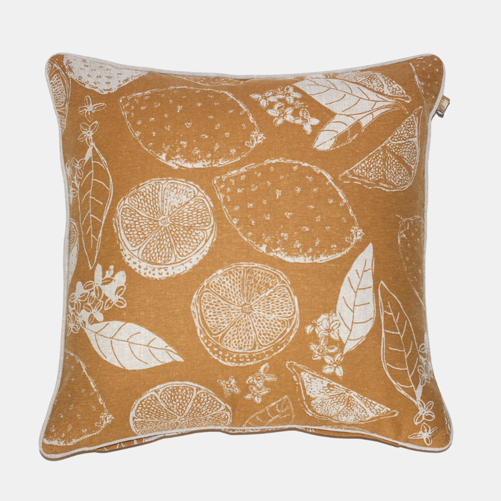 Raine & Humble | Lemon Marmalade Cushion - Golden Yellow | Shut the Front Door