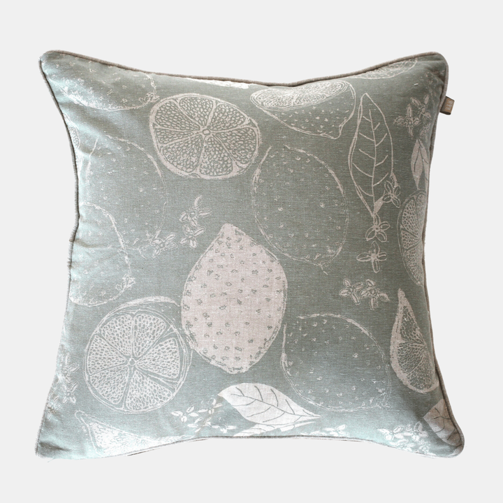 Raine & Humble | Lemon Marmalade Cushion - Sage | Shut the Front Door