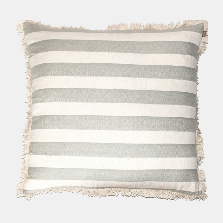 Raine & Humble | Bold Stripe Cushion - Sage | Shut the Front Door
