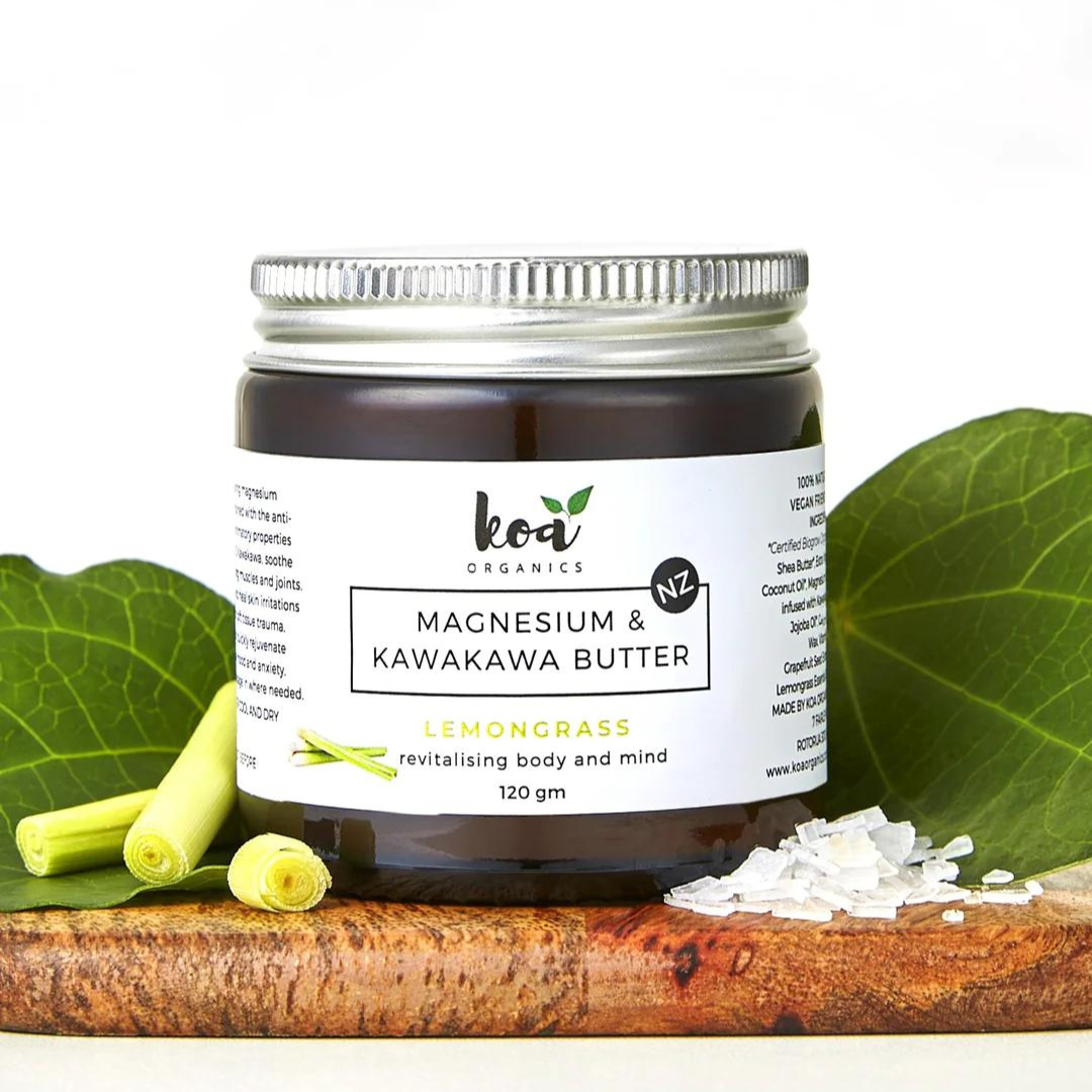 Koa Organics | Magnesium & Kawakawa Butter with Lemongrass | Shut the Front Door