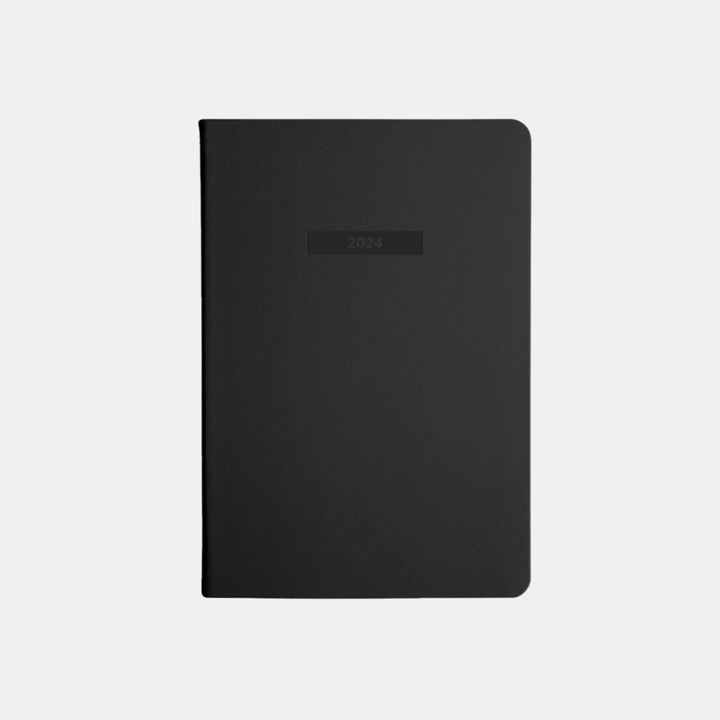Mi Goals | 2024 Classic Weekly Notes Diary - Black | Shut the Front Door