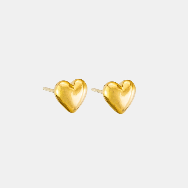 Tiger Tree | Baby Heart Studs - Gold | Shut the Front Door