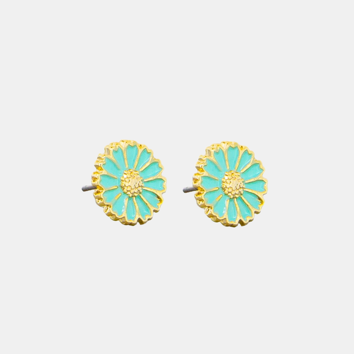 Tiger Tree | Enamel Daisy Studs - Mint | Shut the Front Door