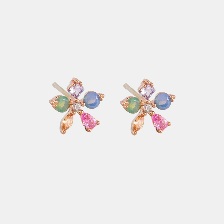 Tiger Tree | Earring Crystal Mini Flower - Pastel | Shut the Front Door