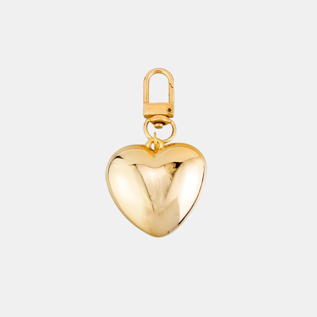 Tiger Tree | Heart Key Chain - Gold | Shut the Front Door