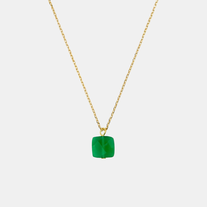Tiger Tree | Green Onyx Gold Chain Necklace | Shut the Front Door