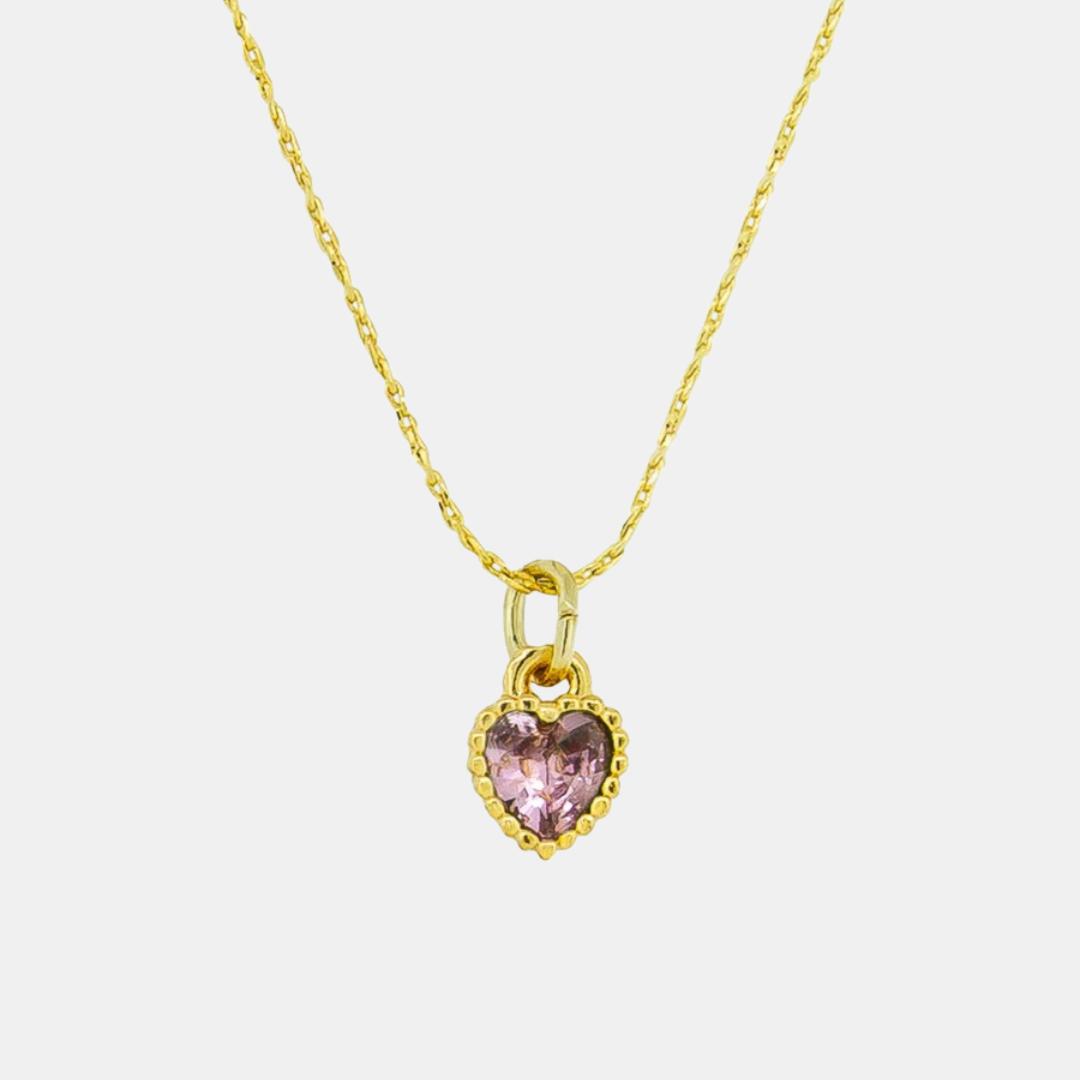 Tiger Tree | Pink Heart Pendant Necklace | Shut the Front Door