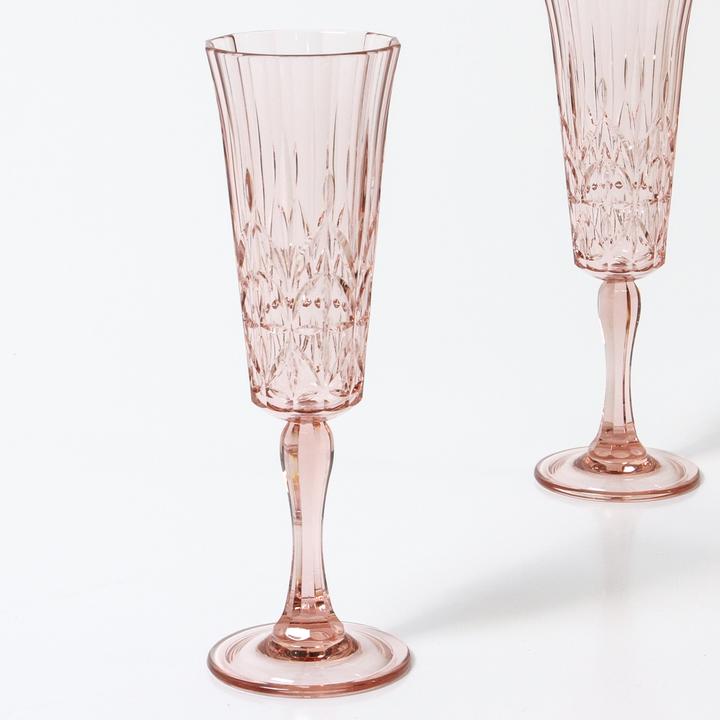 INDIGO LOVE | Pavilion Acrylic Champagne Flute - Pink | Shut the Front Door