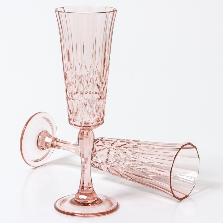 INDIGO LOVE | Pavilion Acrylic Champagne Flute - Pink | Shut the Front Door