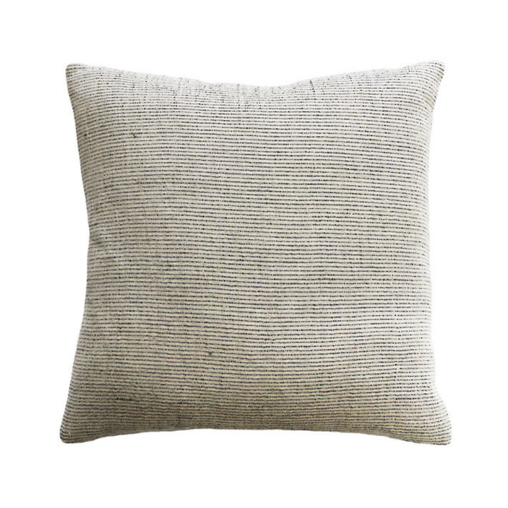 Mulberi | Sandridge Cushion 50x50cm - Linen/Black | Shut the Front Door