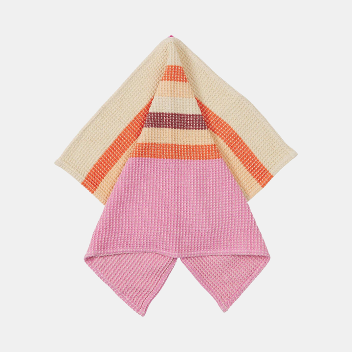 SAGE & CLARE | Delano Stripe Tea Towel - Dahlia | Shut the Front Door